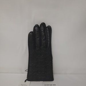 New Coach Women's Black Gloves